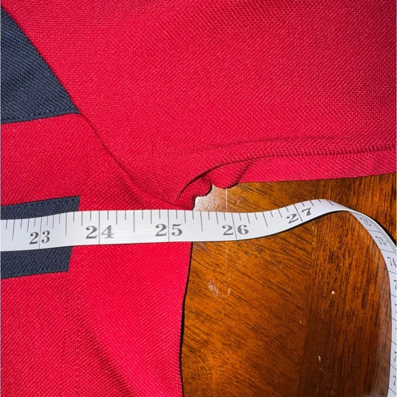 IZOD Men's 1/4 Zip Sweater Performance Wicking UPF-15 Pull Over Red Navy XL - Picture 5 of 7